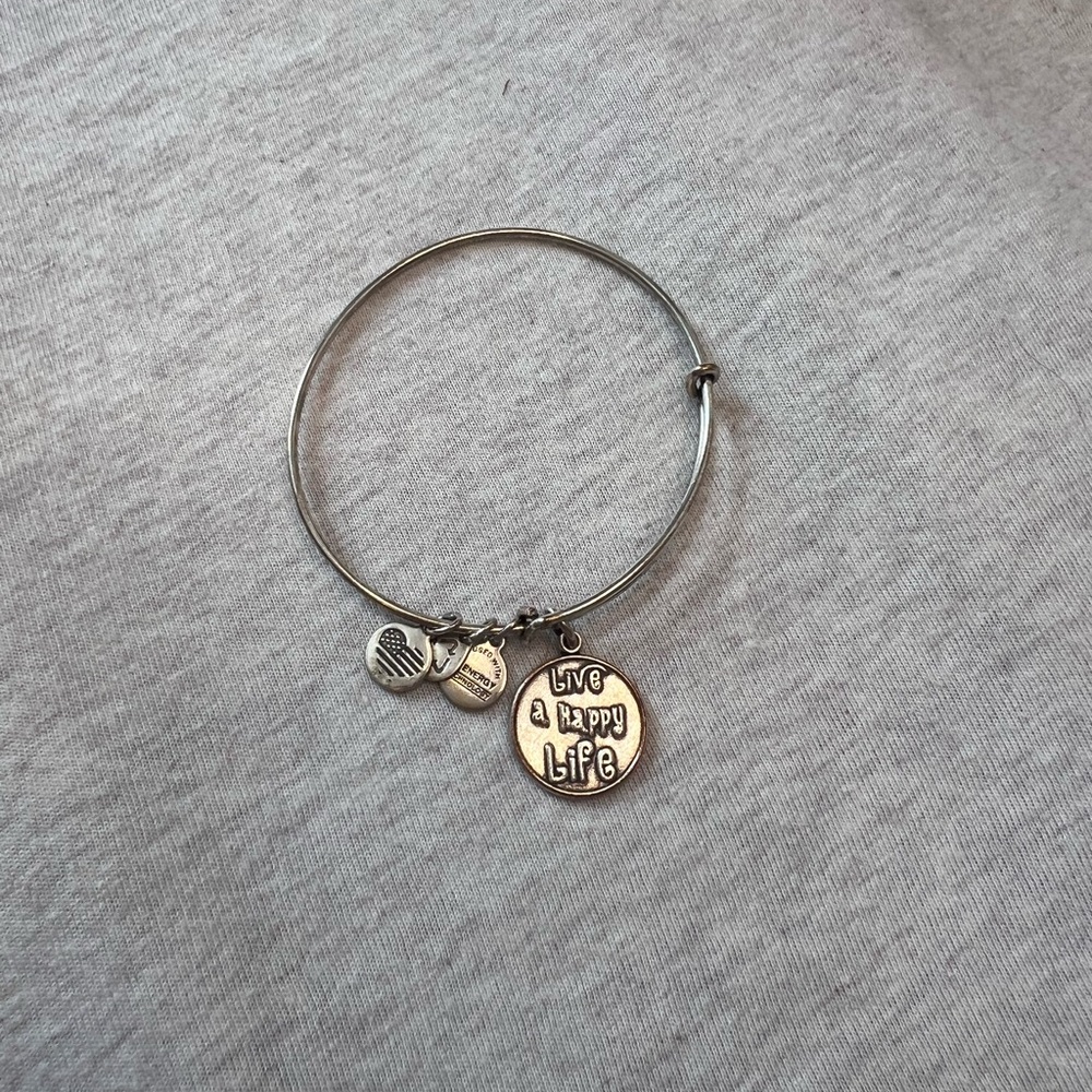 Alex and Ani Silver Inspirational Charm Bracelet